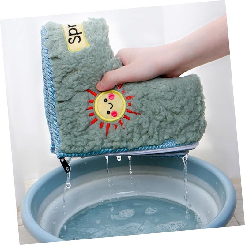 غطاء مقعد مرحاض عالمي ناعم ودافئ وسادة سميكة للشتاء مقعد مرحاض قياسي - Image 2